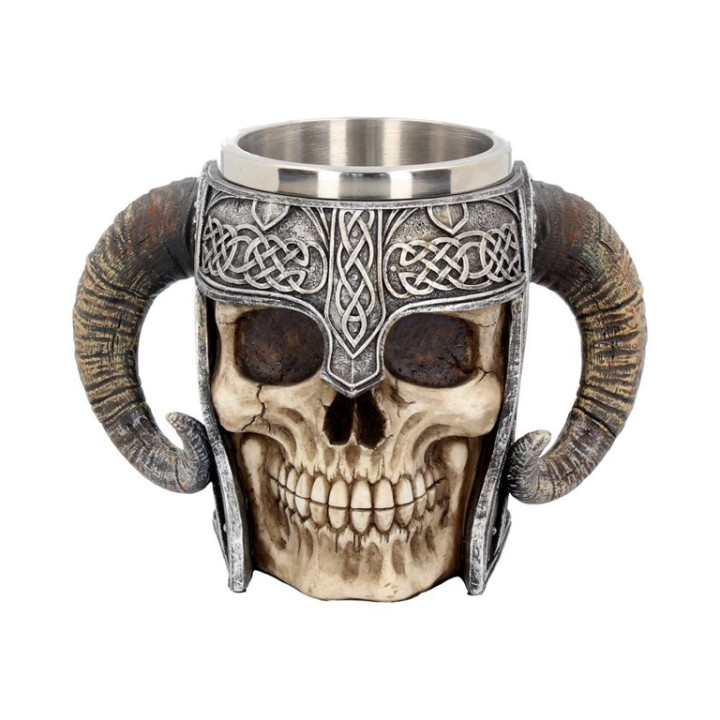 Viking Skull Tankard 19cm