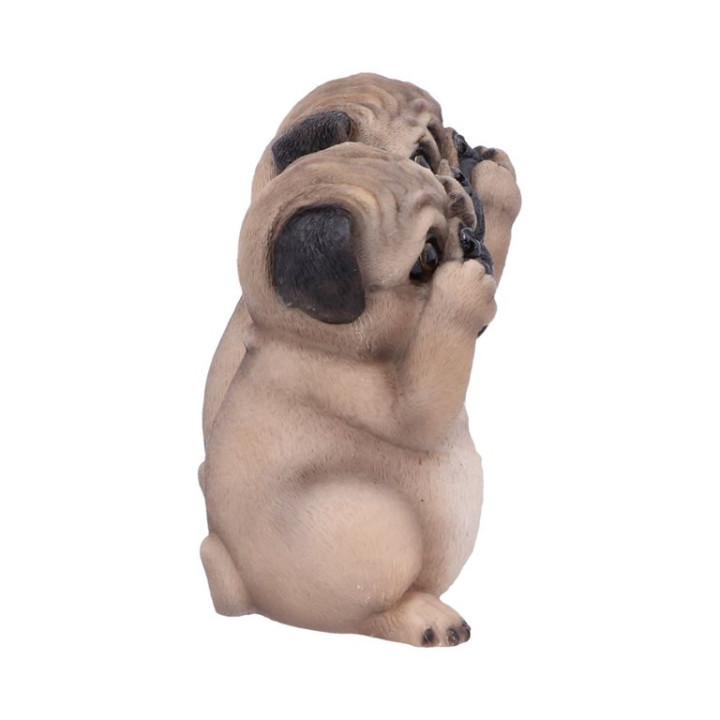 Three Wise Pugs 8,5cm