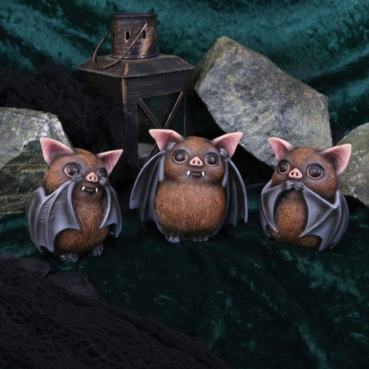Three Wise Bats 8,5cm