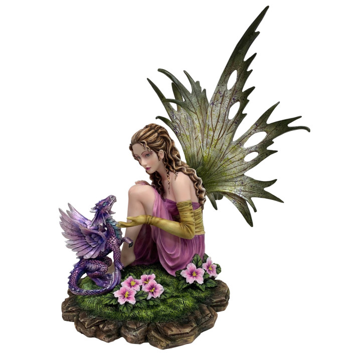 Fada Sentada Com Dragão 3
