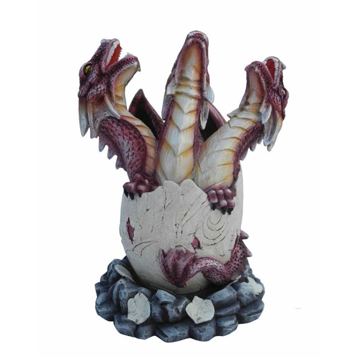 Sujet dragon 3 tête viole