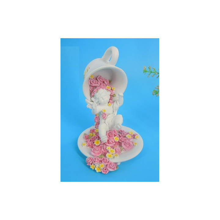 Sujet ange sous tasse ave