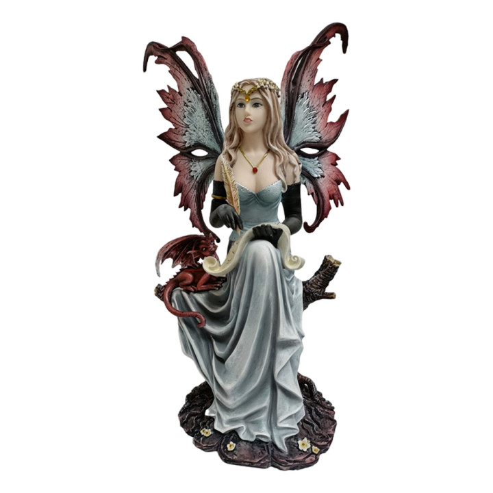 Sujet fée ruban et dragon