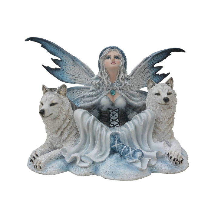 Grande fée avec deux loup