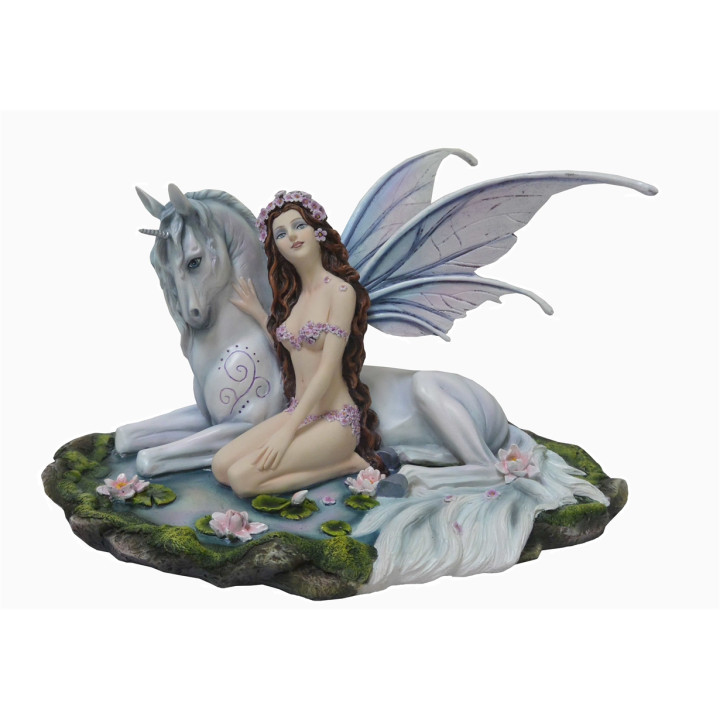 Sujet fée avec licorne 34