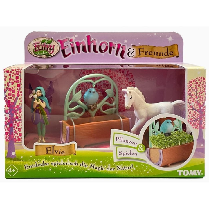 Sujet fée avec licorne Bo