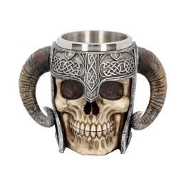 Viking Skull Tankard 19cm