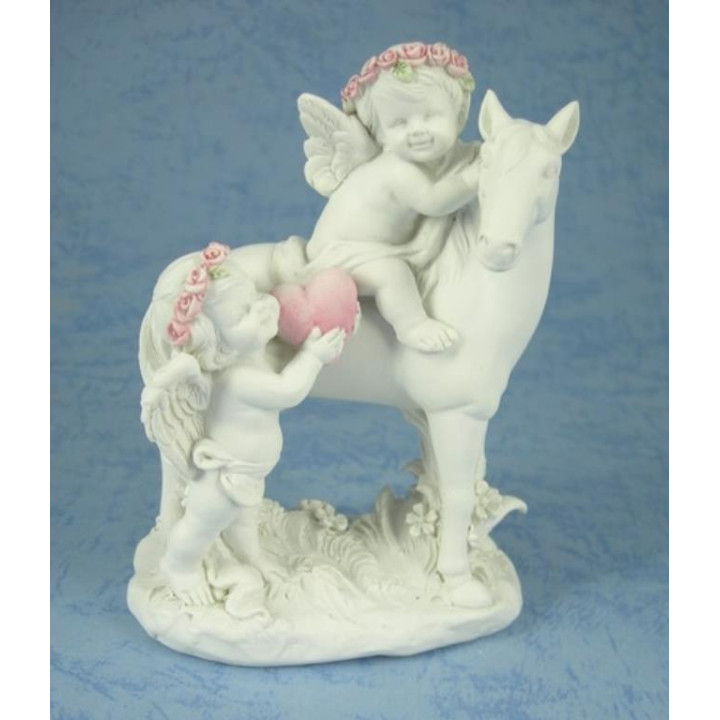 Sujet 2 anges avec cheval