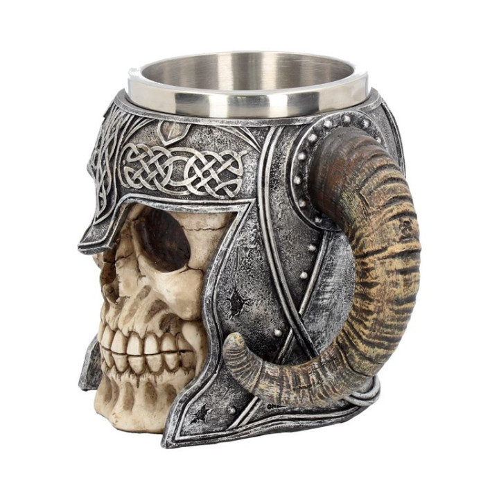 Viking Skull Tankard 19cm