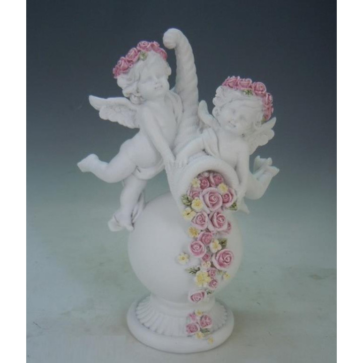 Deux ange avec rose sur b