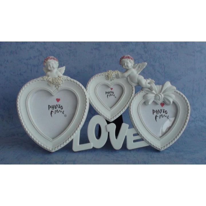 Cadre photo coeur anges 2