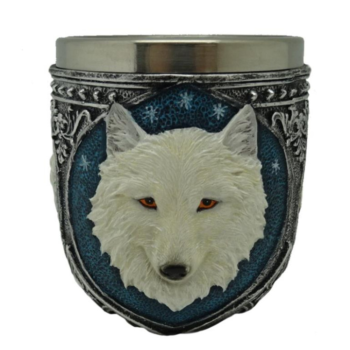 Sujet verre loup blanc 7,