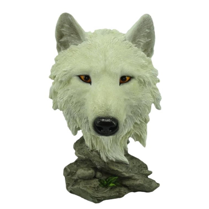 Sujet loup tête 10,5*16