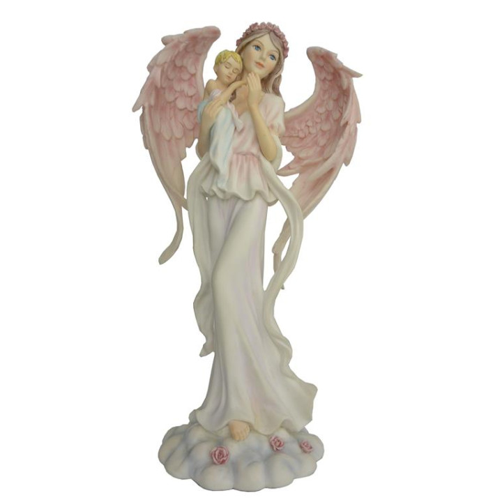 Sujet ange avec bébé 16*3