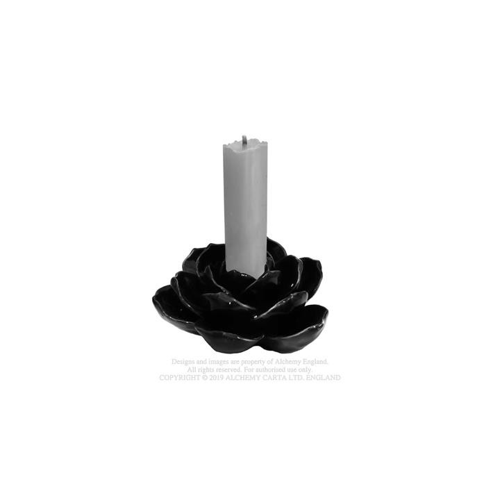 Black Rose Candle Holder