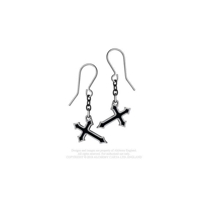 Sorrow Cross Earrings