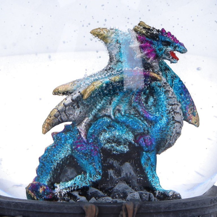 Dragon Storm Snow Globe 1