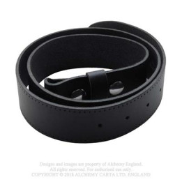 Plain Black Leather Belt
