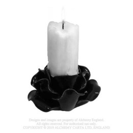 Black Rose Candle Holder/