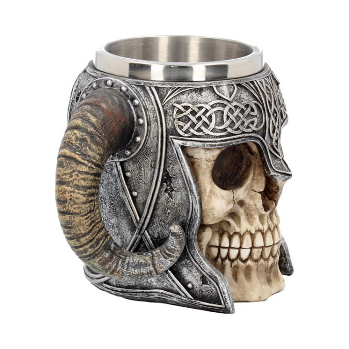 Viking Skull Tankard 19cm