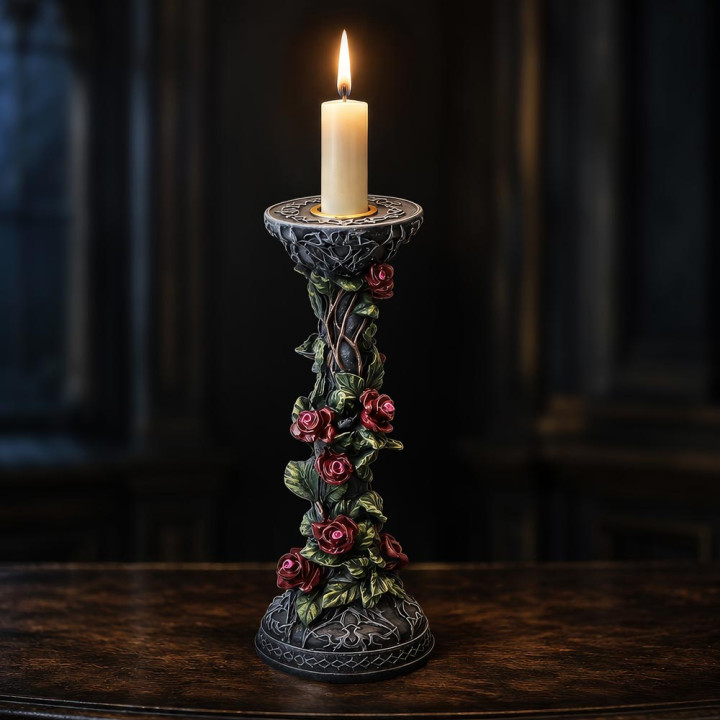 Scarlet Rose Candlestick