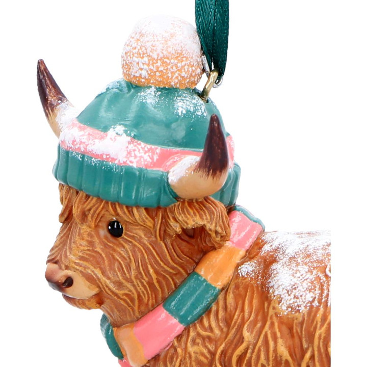 Winter Highland Cow Snowf