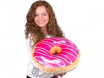 Almofada Donuts Rosa da...