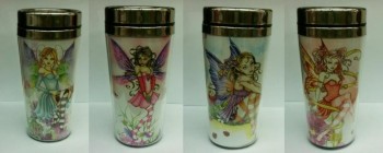 Mug fée acier 17 cms (min. 4)