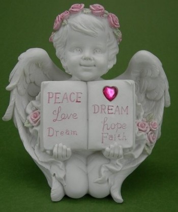 Anjo Com Livro Da Paz...