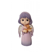 Estatueta de Anjo com criança veado 9,5*11,5 cms Minimo 1 unid