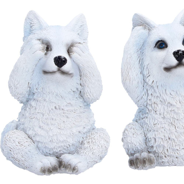Three Wise Wolf Pups
