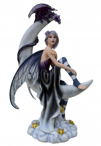 Sujet fée sur lune 20*32,8...