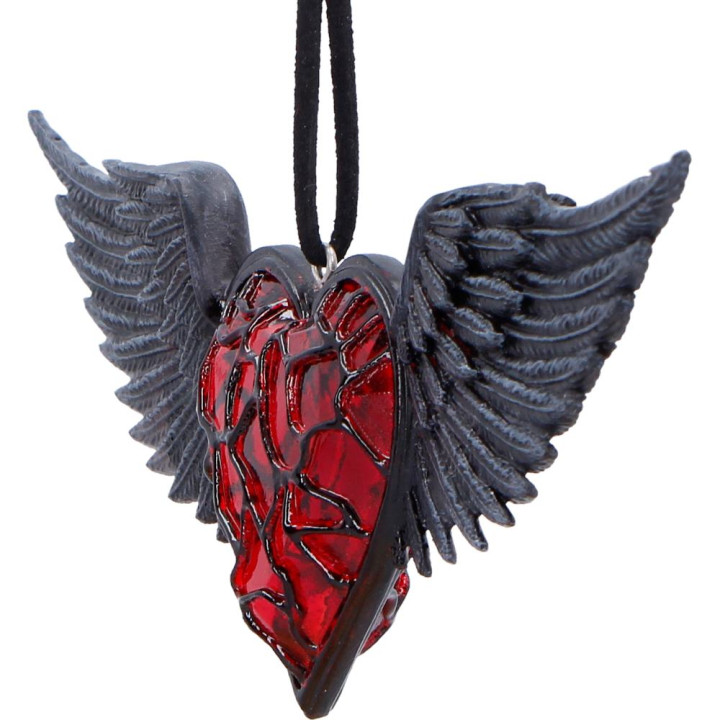 Black Winged Heart Hangin