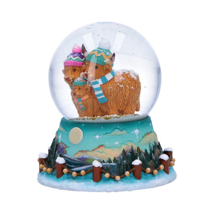 Winter Highland Cow Snow