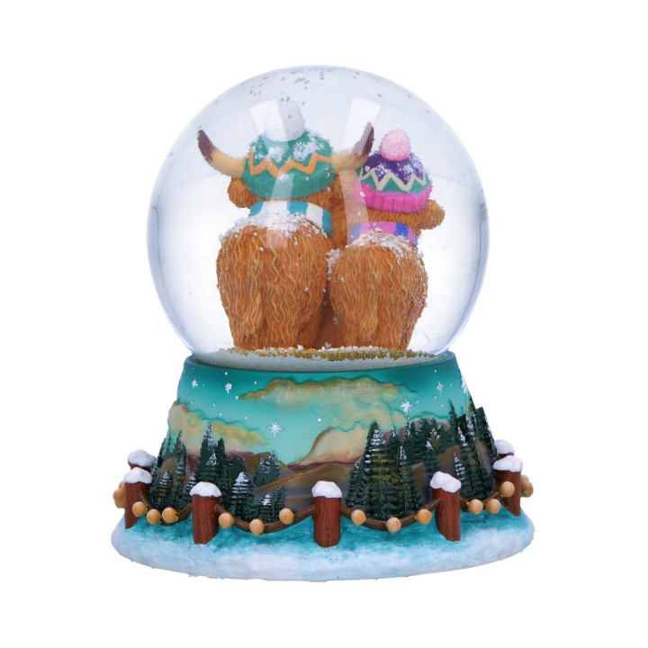 Winter Highland Cow Snow