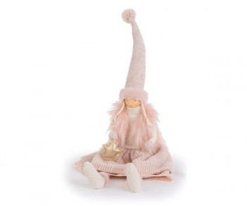 BIMBA VESTITO ROSA SEDUTA...