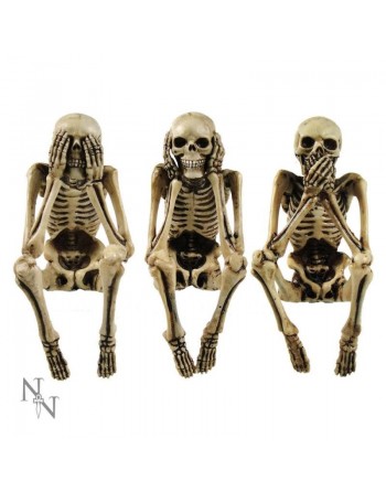 Three Wise Skeleton 10cm