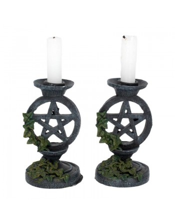 Aged Pentagram Candlesticks...