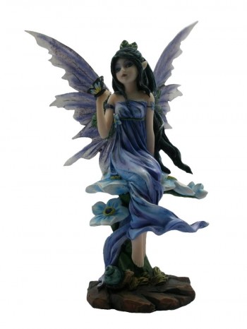 Fada Azul Com Uma Borboleta...