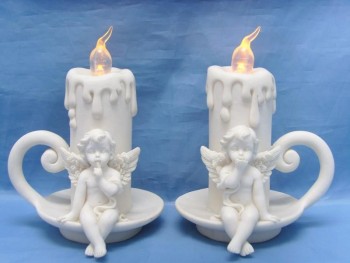 Vela Led Anjo 9,5*12 cms...