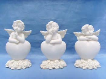 Ange sur coeur rose 3,5*5,5...