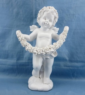 Anjo Com Fita De Flores...