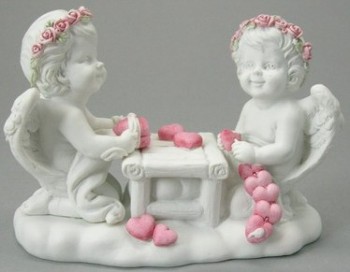 Dois Anjo Com Mesa De...