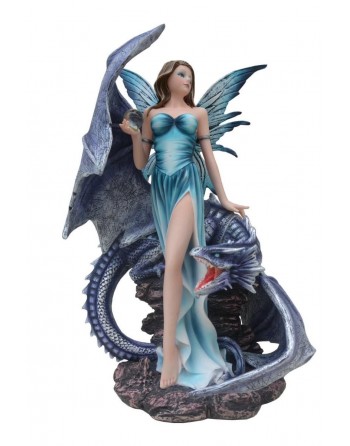 Tema Fada Com Dragão Azul...