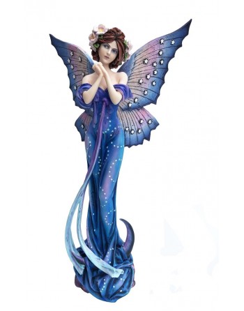 Fada Azul Com Lua 25*41 cms...