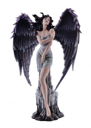 Sujet ange gris 22.5*32.5 CMS