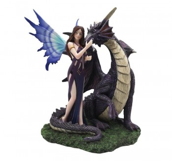 Fada Com Dragão 26*30 cms...