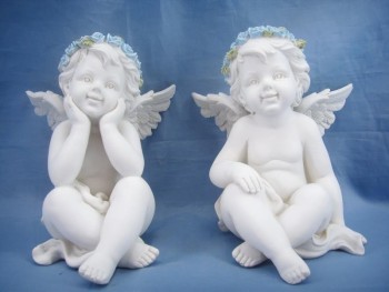 Anjo Com Coroa Azul 8,8*11...