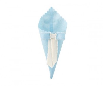 CONO AZZURRO CON FIOCCO...