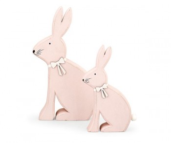 SET 2 CONIGLI ROSA CON...